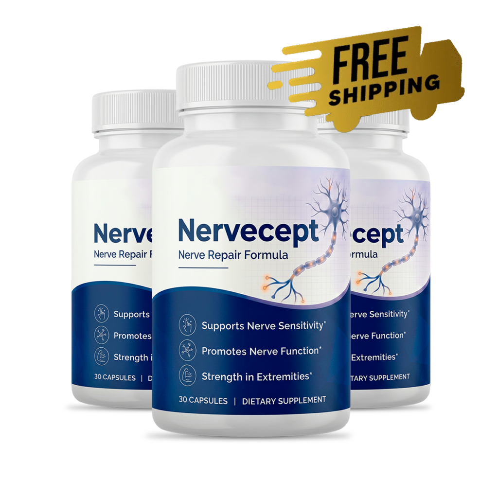 Nervecept® nerve health capsule — 3 bottle pack